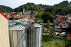 Blick vom Neubau der Erfassung ber Buttenhausen und Lautertal